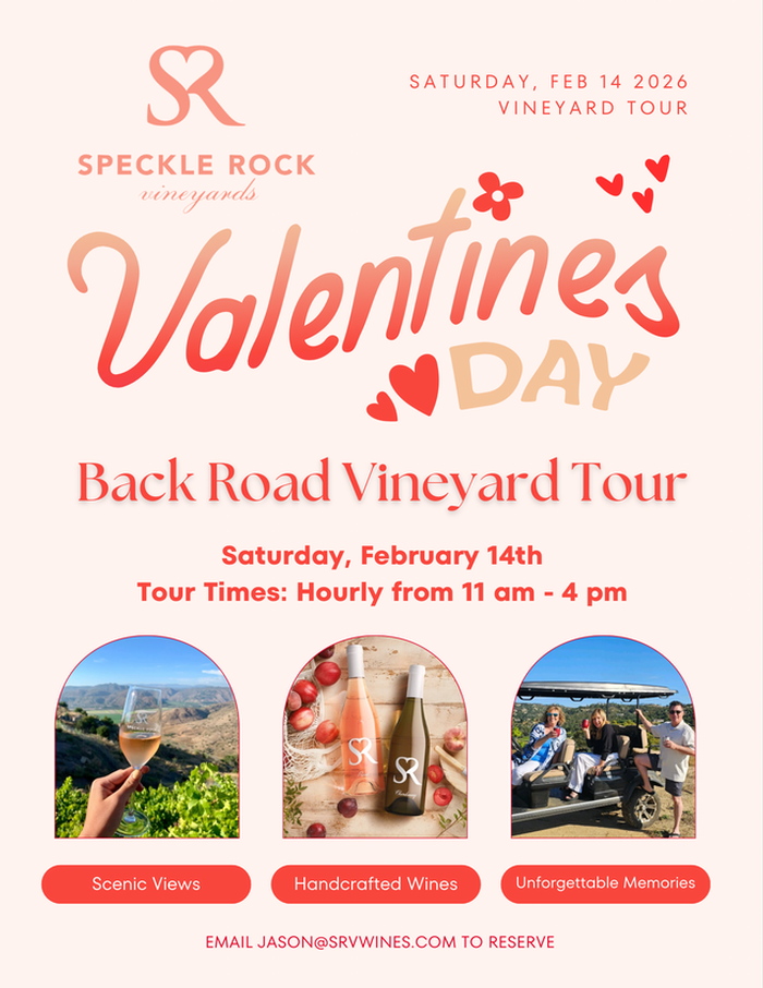 Valentine's Day VIneyard tour graphic